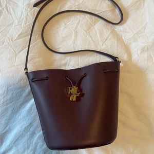 Ralph Lauren Leather Bucket Bag!